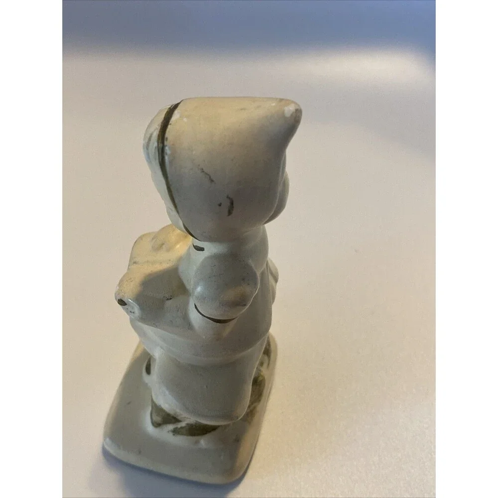 Vintage Chalkware Figurine Girl Reading Sitting on Bench Coventry Ware 3187